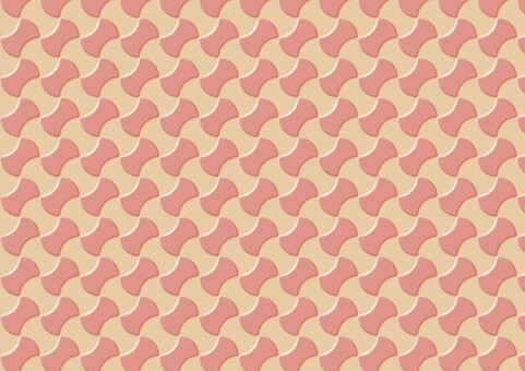 ぷっくりベージュピンクの分銅繋ぎパターン 和柄,ぷっくり,和風,立体感,凹凸,分銅繋ぎ,パターン,テクスチャ,幾何学,繰り返しのイラスト素材