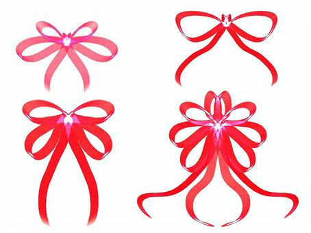 Illustration, red, ribbon, multiple, JPG