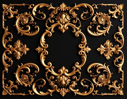 バロック調の装飾模様