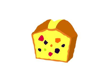 パウンドケーキ パウンドケーキ,ケーキ,焼き菓子,スイーツ,レーズン,お菓子,シンプル,ベクター,フラットイラスト,アイコン風のイラスト素材