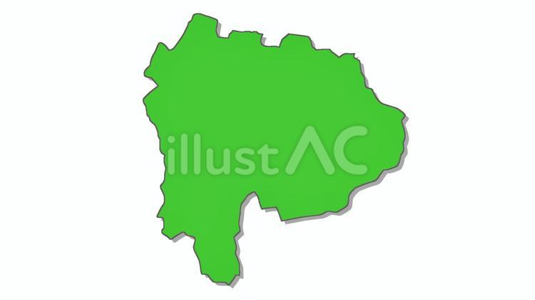 地図②　山梨県 山梨,山梨県,地図のイラスト素材