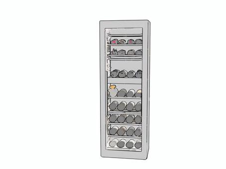 Illustration, wine cellar, wine bar, a storage, 