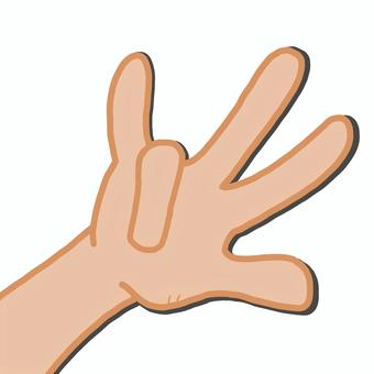 カリスマの手 ハンド,手相,手,カリスマ,ポーズのイラスト素材