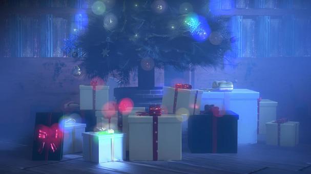 本とツリーと煌く冬の魔法 クリスマス,クリスマスツリー,クリスマスイブ,オーナメント,植物,木,プレゼント,雪の結晶,装飾,3dのイラスト素材
