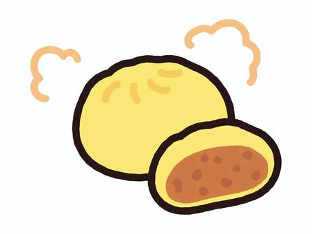 ほかほかカレーまん ほかほかカレーまん カレーまん,カレー,中華まん,点心,食べ物,グルメ,おやつ,食事,軽食,ほかほかのイラスト素材