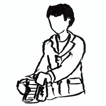 薬剤師 男,職業,薬剤師,薬,医薬のイラスト素材