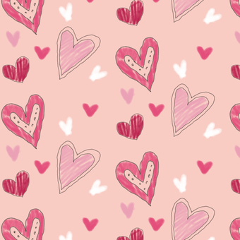 スケッチハートピンク 2月14日,2月,冬,バレンタインデー,イベント,ハート,スケッチ,模様,プレゼント,恋愛のイラスト素材