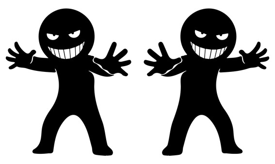 やけ顔の悪人Ｔこんにちわー