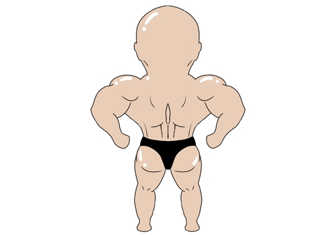 ボディビルダー（ポーズ１０）