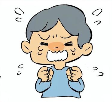 大泣きする子ども(男の子) 子供,泣く,ギャン泣き,かわいい,大泣き,育児,子育て,人物,涙,男の子のイラスト素材