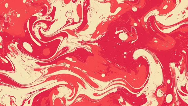 Illustration, red, fluid, abstract, 