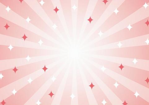ピンク色の可愛いキラキラした集中線 集中線,星,光,ポップ,ピンク,背景のイラスト素材