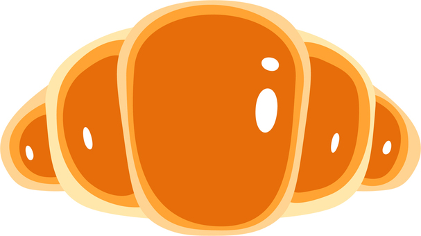 Illustration, roti, deserted, sarapan, 