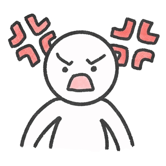 怒鳴る人物のイラスト 人物,怒る,激怒,怒り,怒鳴る,注意,叱る,不満,怒気,叫ぶのイラスト素材