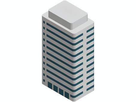 アイソメトリック・オフィスビル ビル,建物,オフィス,企業,会社,建築物,外観,ビジネス,立体,アイソメトリックのイラスト素材