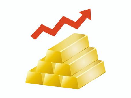 金の延べ棒5 金,金塊,貴金属,延べ棒,資産,金融,資産運用,投資,立体的,高騰のイラスト素材