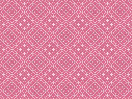 七宝繋ぎ（牡丹色）