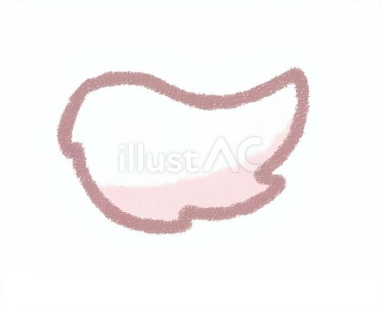 鹿・ヤギのしっぽ　桃色ver　写真合成用 鹿,子鹿,しっぽのイラスト素材