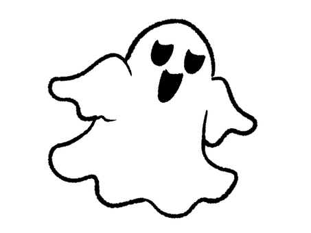 おばけ おばけ,白,かわいい,ホラー,ハロウィンのイラスト素材
