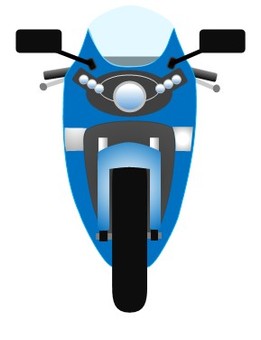 バイク91 バイク91 バイク,二輪車,自動二輪車,ツーリング,オートバイ,モーターサイクル,電動バイク,正面,シンプル,ユニークのイラスト素材