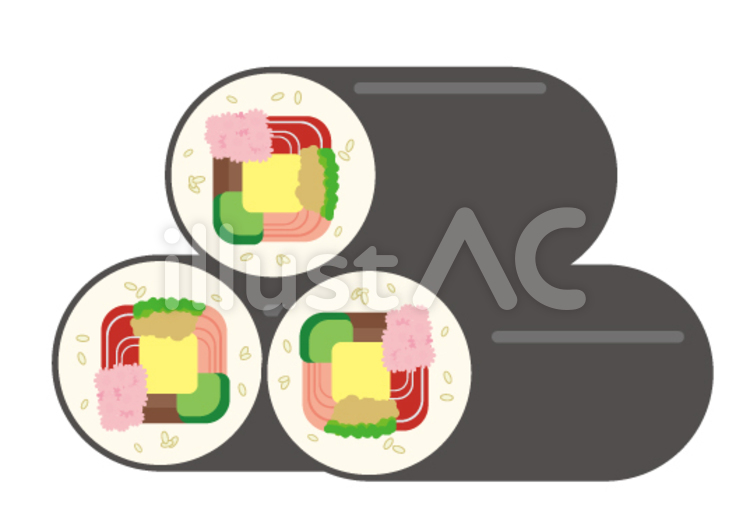 海苔巻き_05イラスト - No: 22637592｜無料イラスト・フリー素材なら「イラストAC」