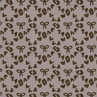 リボンパターングレー 2月14日,2月,冬,バレンタインデー,イベント,リボン,模様,ギフト,かわいい,プレゼントのイラスト素材