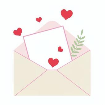 Illustration, 信封, 心臟, 婚禮, 