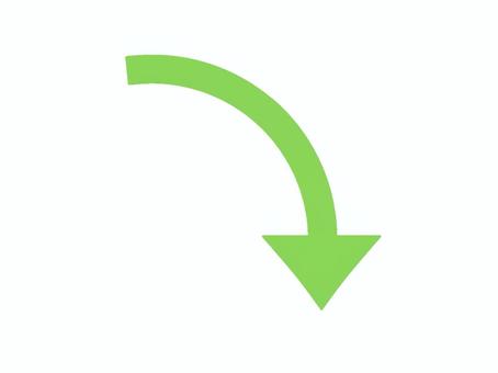 下落を表す矢印(やじるし)のアイコン 下降,トレンド,下落,下る,落ちる,マーク,印,チャート,方向,シンプルのイラスト素材