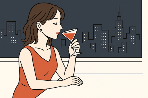 お酒を飲む