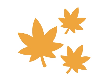 オレンジ色のもみじのイラスト もみじ,紅葉,モミジ,楓,カエデ,秋,季節,日本の秋,和風,日本のイラスト素材
