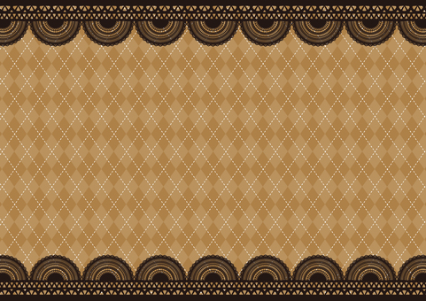 ゴージャスなゴシック風のレースのフレーム レース,洋風,ゴシック風,菱形,ライン,模様,フレーム,背景のイラスト素材