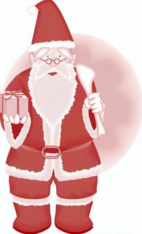 Illustration, present, christmas, old man, 