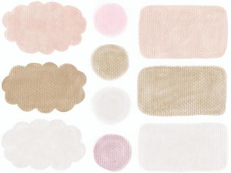 クレヨン手描きフレームセット8 フレーム,枠,クレヨン,背景,飾り枠,囲み枠,見出し,飾り,囲み,あしらいのイラスト素材