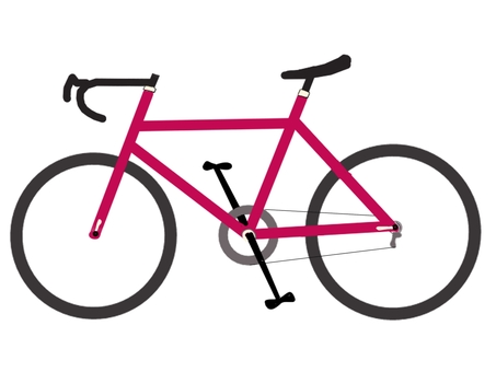 自転車 自転車,ロードバイク,スポーツ車,快適,軽快のイラスト素材