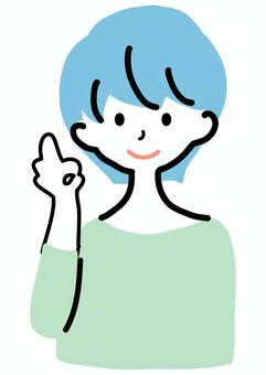 オッケーをする女性 女性,オッケー,了解,シンプル,ラフタッチ,手書き風,感情,表情,ベクター,上半身のイラスト素材
