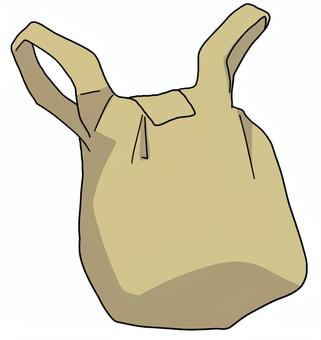 茶色のビニール袋 ビニール袋,茶色,シンプル,入れ物,お買い物,バッグのイラスト素材