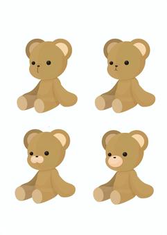 Bear plush toy set, Bear plush toy set, bear, plush doll, teddy bear,