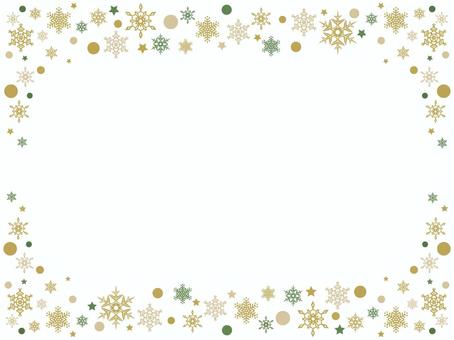 Snowflake frame material 1-1, winter, frame, frame, JPG, PNG and AI