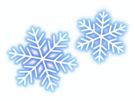 雪の結晶01 雪の結晶,雪,冬,冷たい,グラデーション,青のイラスト素材