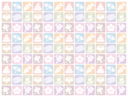 お正月・年賀素材 背景（パターン）  素材,年賀素材,背景,バックグラウンド,デザイン,パターン,スウォッチ,シームレス,包装紙,イラストのイラスト素材