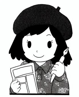 Girl who wants to be a cartoonist, JPG Girl who wants to be a cartoonist, , JPG