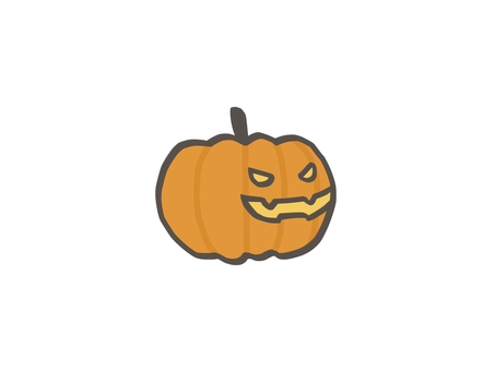 ハロウィンのお化けかぼちゃ お化けかぼちゃ,かぼちゃ,ハロウィン,置物,飾り,イベント,装飾,祭り,行事,季節のイラスト素材