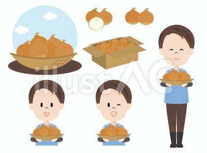 農家の男性(玉ねぎ)