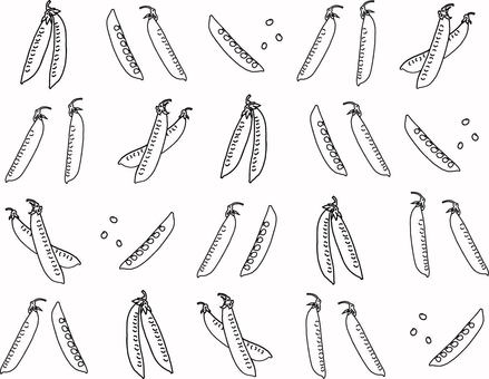 Snow peas (background 1), JPG, PNG and AI Snow peas (background 1), peach blossoms, beans, vegetables, JPG, PNG and AI