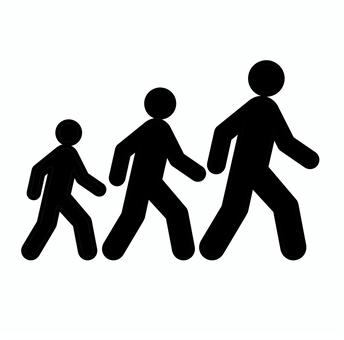 ピクトグラム 歩く人イラスト 無料イラストなら イラストac