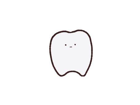 歯02 歯,アイコン,歯科,手描き,ゆるいのイラスト素材