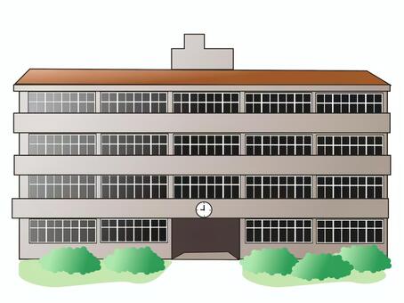 学校 学校,校舎,小学校,中学校,高校,勉強のイラスト素材
