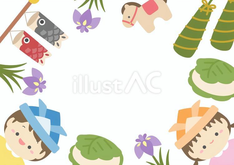 こどもの日のフレーム こどもの日,フレーム,子供の日のイラスト素材