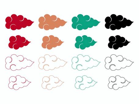 Chinese style cloud set, JPG, PNG and AI Chinese style cloud set, , JPG, PNG and AI
