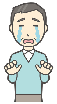  ニット中年男性-204-バスト